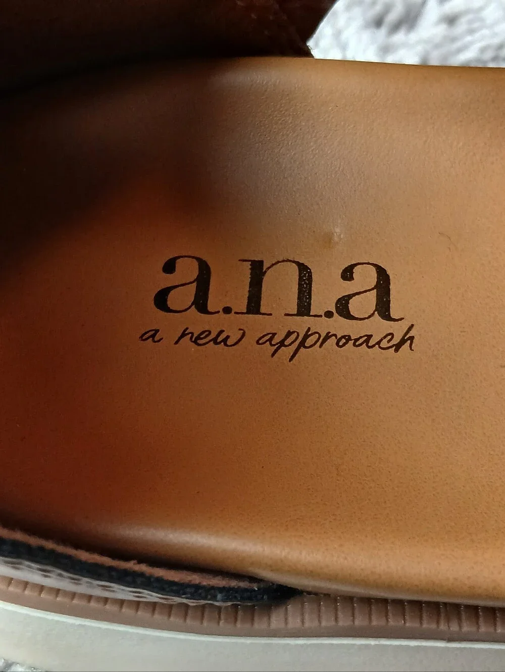 a.n.a Ana Natalia Brown Strappy Zip Back Gladiator Sandals 11M